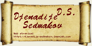 Đenadije Sedmakov vizit kartica